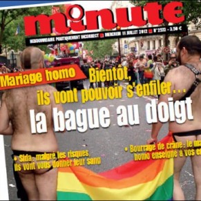 SOS Homophobie attaque Minute pour propos injurieux et incitation  la haine - Presse