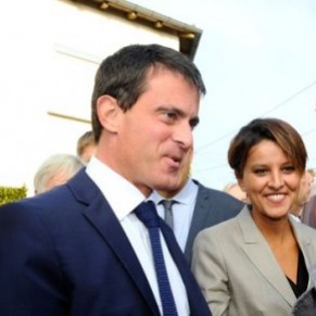 <I>Le pays a la chance d'avoir Najat Vallaud-Belkacem  l'Education</I>, affirme Manuel Valls
