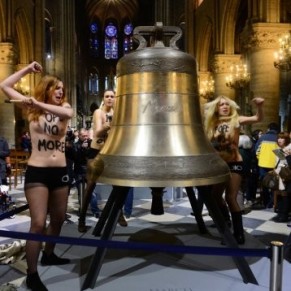 Galvanises par leur relaxe pour leur action  Notre-Dame, les Femen promettent de continuer - Paris