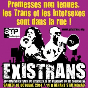 Les transgenres dans la rue pour rclamer plus de droits - Existrans 