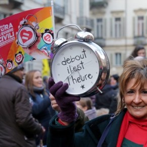 Les partisans des unions gay mobiliss par dizaines de milliers - Italie