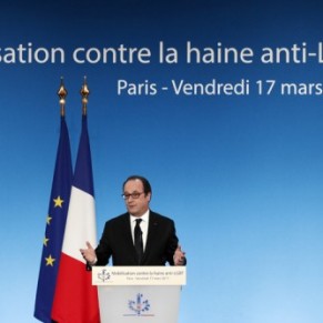 Franois Hollande estime qu'il y a <I>encore de nombreux combats  mener</I> - Droits LGBT