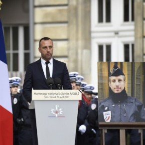 Xavier Jugel et son compagnon se sont maris  titre posthume en prsence de Hollande et Hidalgo - Attentat des Champs-Elyses 