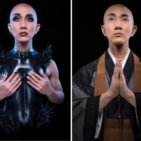 La religion du maquillage d'un moine japonais - Portrait 