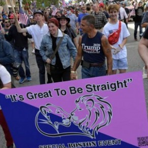 A Boston, dfils pour et contre la <I>fiert htrosexuelle</I> - Etats-Unis 
