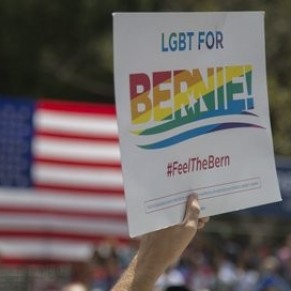 Bernie Sanders favori des lecteurs LGBT dmocrates amricains  - USA / Primaire prsidentielle 
