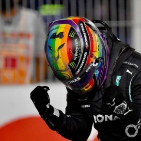 Hamilton porte au Qatar un casque en défense des minorités LGBT - Formule 1